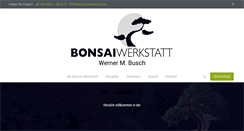 Desktop Screenshot of bonsaiwerkstatt.de