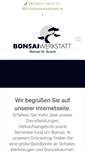 Mobile Screenshot of bonsaiwerkstatt.de