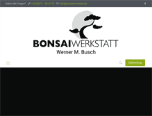 Tablet Screenshot of bonsaiwerkstatt.de